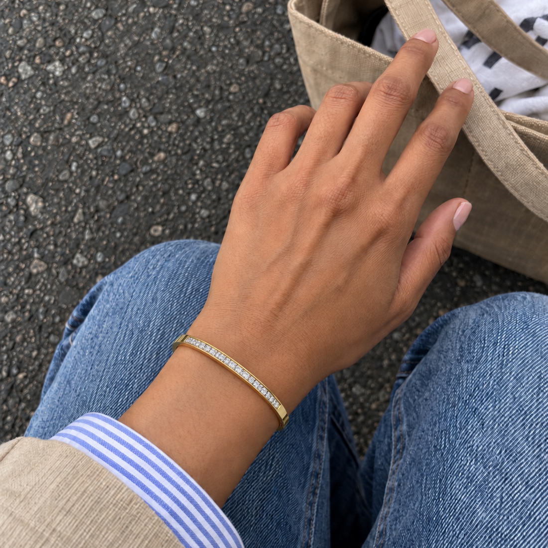 Gold Embellished Bangle