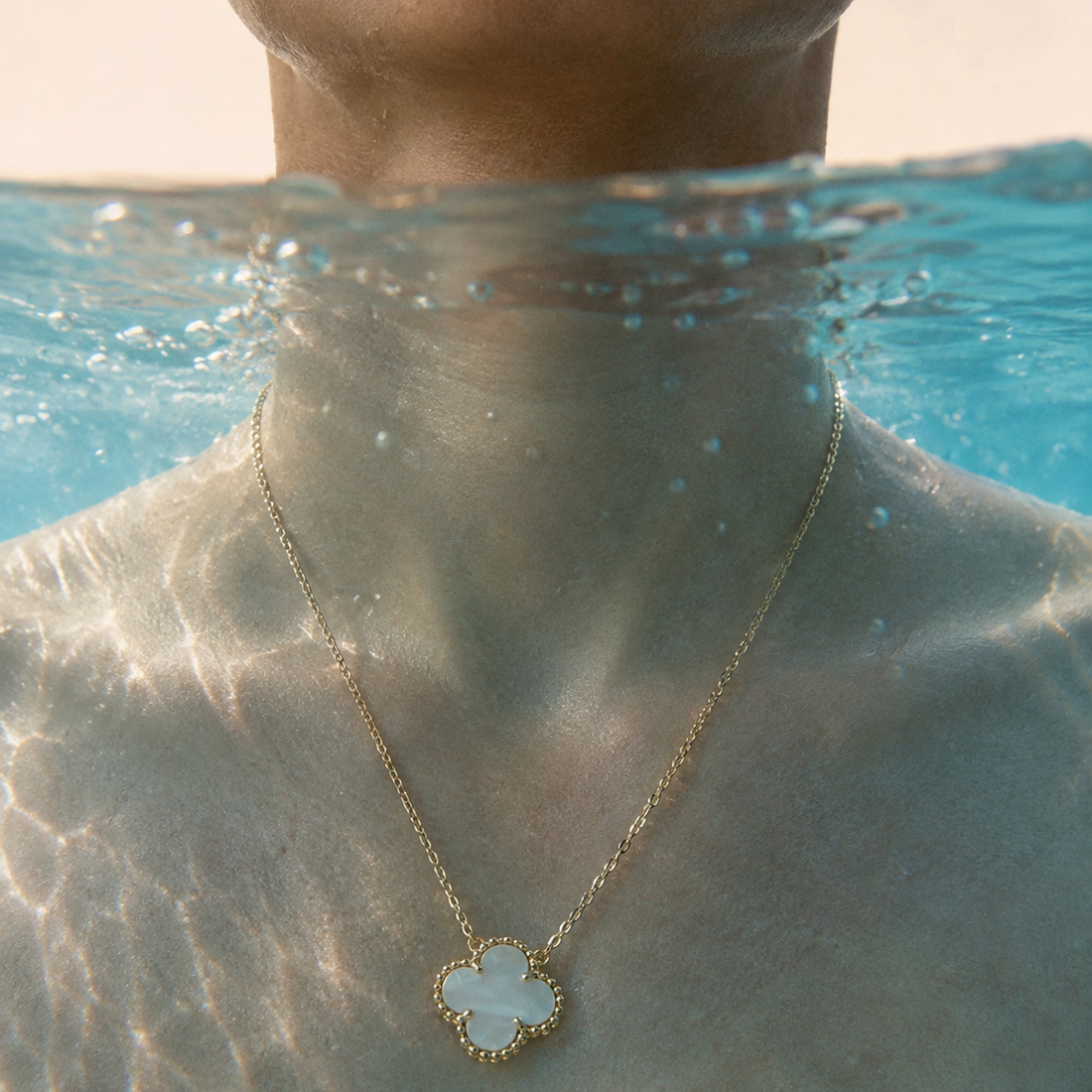 White Flower Necklace