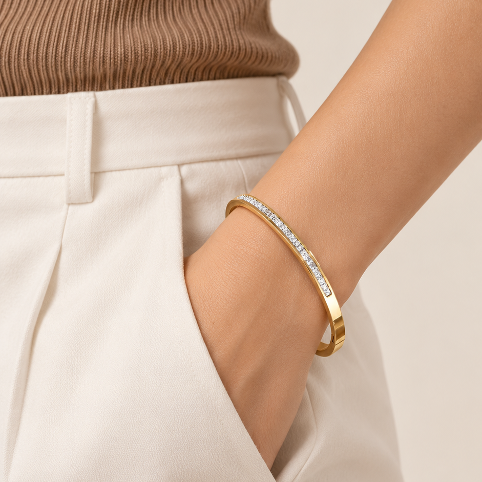 Gold Embellished Bangle