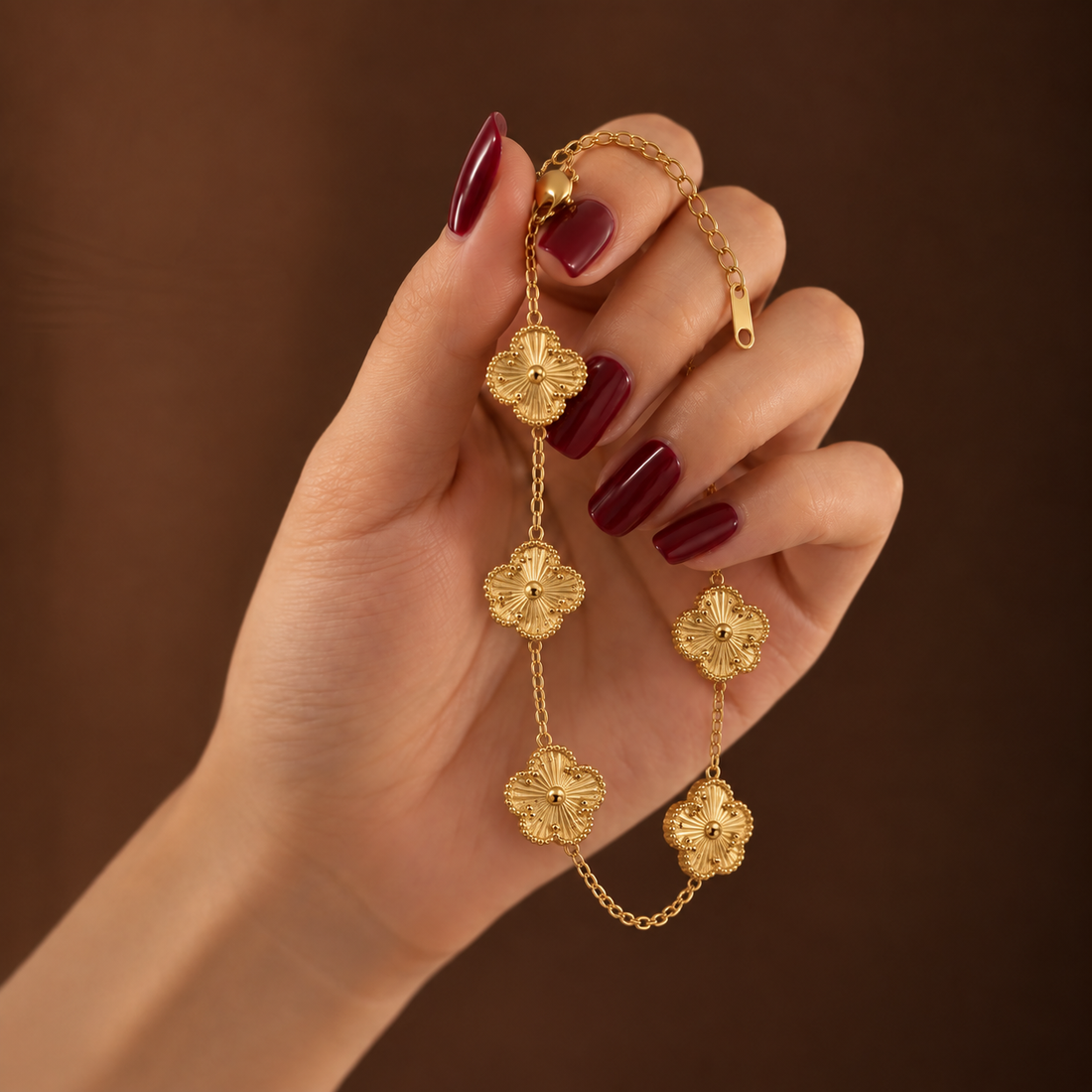 Gold Sunburst Flower Bracelet