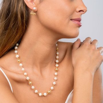 colar beads pearl joias sui jewellery prata contas viana silver necklace nana